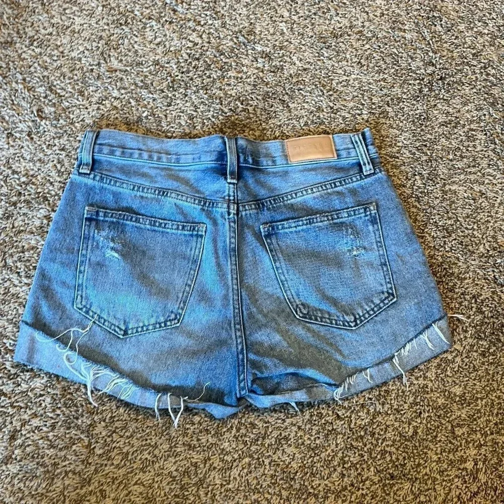 Pistola distressed denim shorts